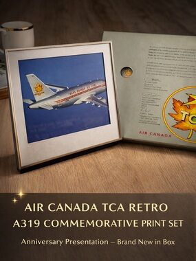 Air Canada TCA Retro A319 Commemorative Plaque